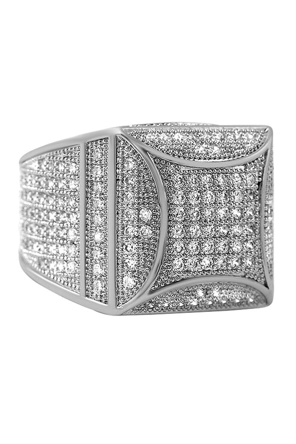 Kite Box Bling Bling Rhodium CZ Micro Pave Ring (12)