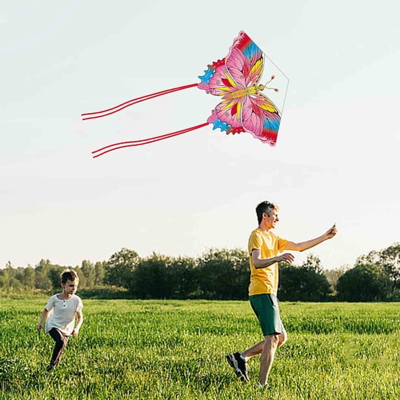 Kite, Czzoypi Easy Fly Large Kite for Kids Adults, Biomimetic Design Long Tail High End Kite with Premium Materials, Pink
