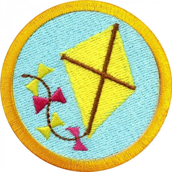Kite Flying Merit Badge Embroidered Iron-on Patch