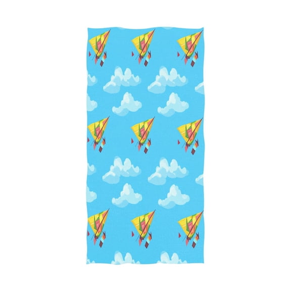 Kite Pattern 64''x32'' Bath Towels Lightweight Quick-Dry Breathable Soft for Gym Travel Swim