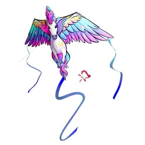 Wicked Kites Ready 2 Fly Pegasus XXL Premium 53" 3D Pop-Up Ripstop fabric Kite