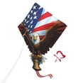 thumbnail image 1 of Wicked Kites Ready 2 Fly American Eagle Pop-Up Ripstop Fabric Diamond Kite, 1 of 9