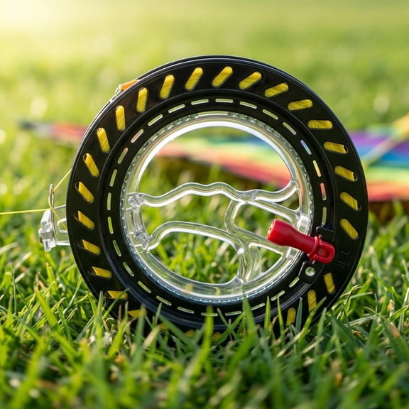 Kite Reel Winder with Line, Kite String Reel for Kids & Adults, Easy to Use Kite String Spool with Durable Thread and Connector for Outdoor Flying