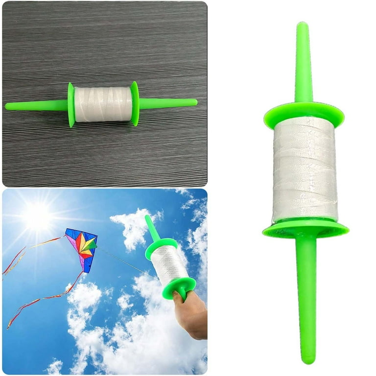 Kite Spool Kite Reel Grip Kite String Handle 500 Ft Line For Each Spool  Kite Line Accessory For Outdoor Kites 