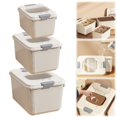 thumbnail image 1 of Kitecy Airtight Pet Food Container Airtight Pet Food Storage Container Bin Dispenser Measuring Cup Dog Cat Kibble Dry Food Kitchen Organizer , Dog Cat Storage Bin Pet Food Dispenser with Cup, 1 of 10