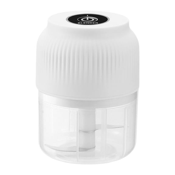 Kitecy Cordless Mini Chopper Electric Portable Garlic Mincer Small Food Processor Garlic Crusher with 2 Stainless Steel Blades Kitchen Gadget for Onion, Garlic, Ginger, Chili, Fruit, White