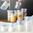 thumbnail image 1 of Kitecy Food Storage Airtight Food Storage Container Plastic Sealed Canister Pantry Organization Dry Goods Grain Rice Cereal Kitchen Jar , Sealed Containers Pantry Organization, 1 of 5