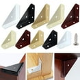 thumbnail image 1 of Kitecy Hardware Supplies Metal Triangular Corner Bracket Brace Connector with Screws for Wooden Shelving Furniture Bookshelf Bed Table Reinforcement Under $5, Shelf Brackets Furniture Repair, 1 of 10