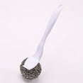 thumbnail image 1 of Kitecy Heavy-Duty Pot Scrubber with Long Handle,2-in-1 Stainless Steel Scouring Pad & Replacement Wire Ball for Non-Stick Pans, Dishwasher Safe,White,A, 1 of 5