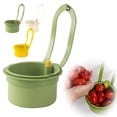 thumbnail image 1 of Kitecy Kitchen Strainers Faucet Hanging Strainer Basket Sink Drainer Vegetable Wash Holder Dumping Shelf Kitchen Collapsible Organizer , Sink Accessories Drain Baskets, 1 of 10