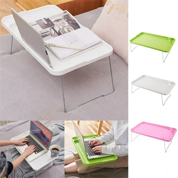 Kitecy Laptop Bed Table Bed Tray Table Laptop Stand Breakfast Desk Folding Portable Student Dormitory Sofa Multifunctional Lap Desk , Folding Study Desk Student Dormitory Table