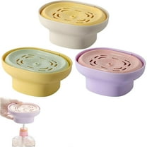 Kitecy Liquid Soap Dispenser Pump Bottle Laundry Detergent Dish Wash Container Kitchen Bathroom Countertop Organizer Purple One Size