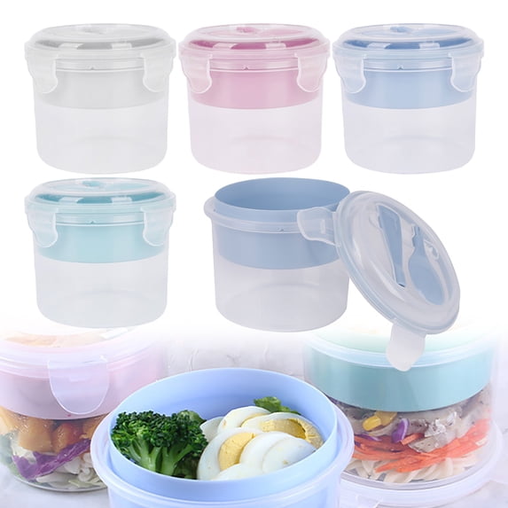 Kitecy Meal Prep Containers Reusable Parfait Cup Container with Lid Leakproof Yogurt Oatmeal Cereal Topping Snack Pot for Meal Prep Portion Control , Lunch Boxes Portable Food Jars