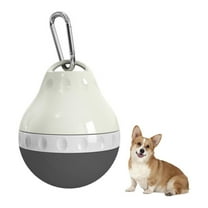 Kitecy Portable Dog Water Bottle,Leakproof Foldable Silicone Travel Water Dispenser with Carabiner for Dogs, Cats, Hiking, Walking, Outdoor Activities,Light Ashy