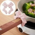 thumbnail image 1 of Kitecy Silicone Spoon Rest, Bow Shaped Non-Slip Heat Resistant Kitchen Utensil Holder, Adjustable Pot Clip for Cooking, Cute Dishwasher Safe Accessories,Pink, 1 of 9