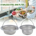 thumbnail image 1 of Kitecy Sink Strainer Stainless Steel Sink Strainer Filter Mesh Drain Basket Kitchen Strainer Catcher Hair Food Waste , Stainless Steel Filter Kitchen Drain Catcher, 1 of 3