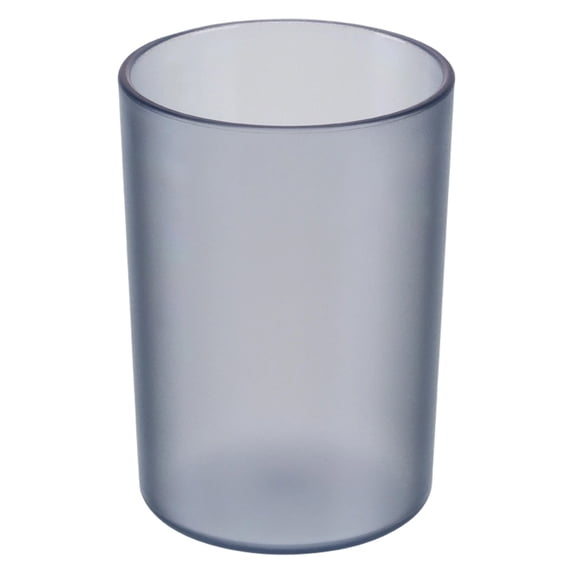 Kitecy Toothbrush Cup Plastic Bathroom Cups 1 Pack Simple Drinking Cup Bathroom Tumbler Toothbrush Cup Rinse Cup for Home, Office, Work, Gray