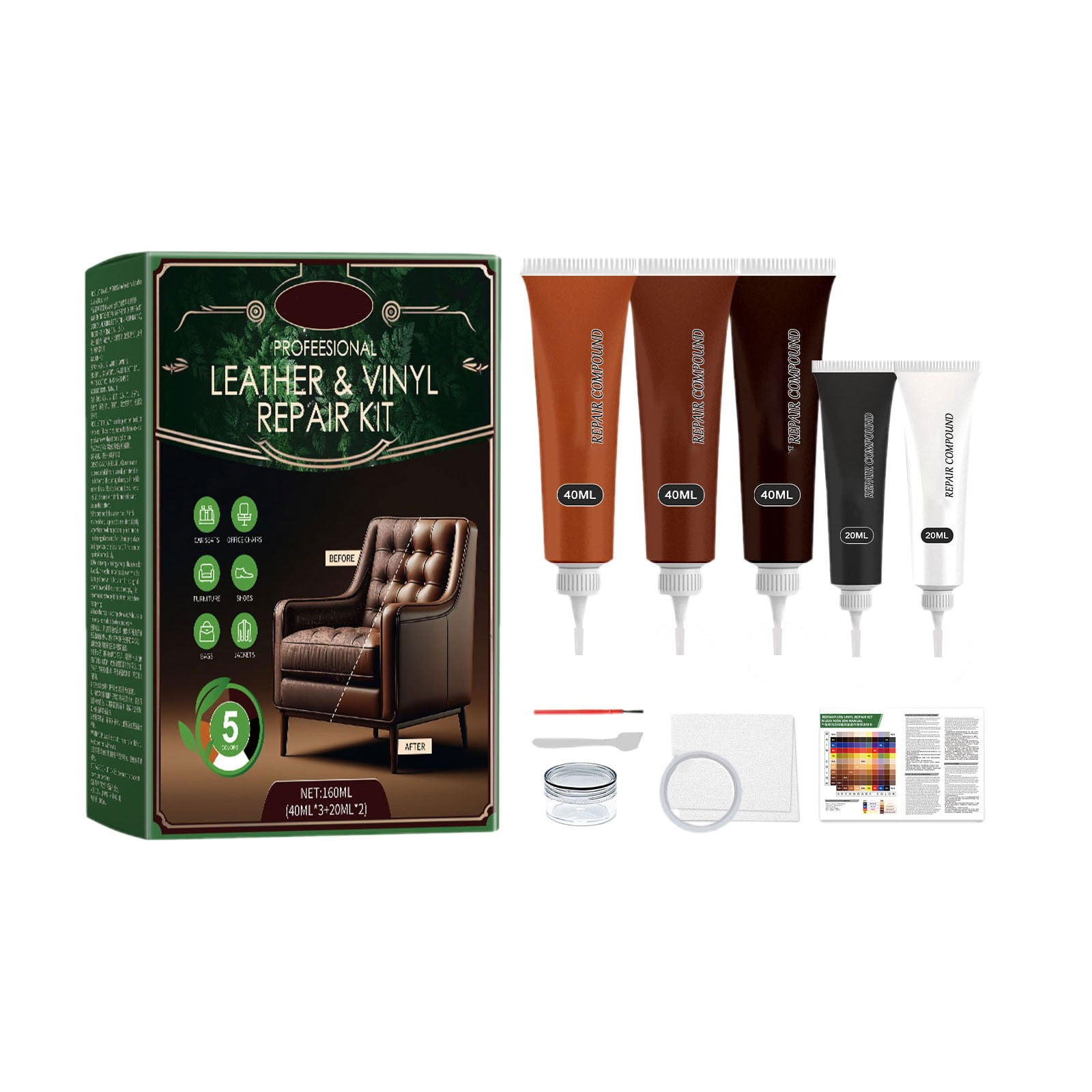 Kiteke Wood Furniture Kit Set of 41 Laminate Vinyl Floor Kit Wood