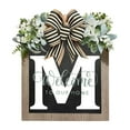 Kiteky Fake Hanging Flowers, 2024 New Last Name Year Round Front Door Wreath Front Door 26