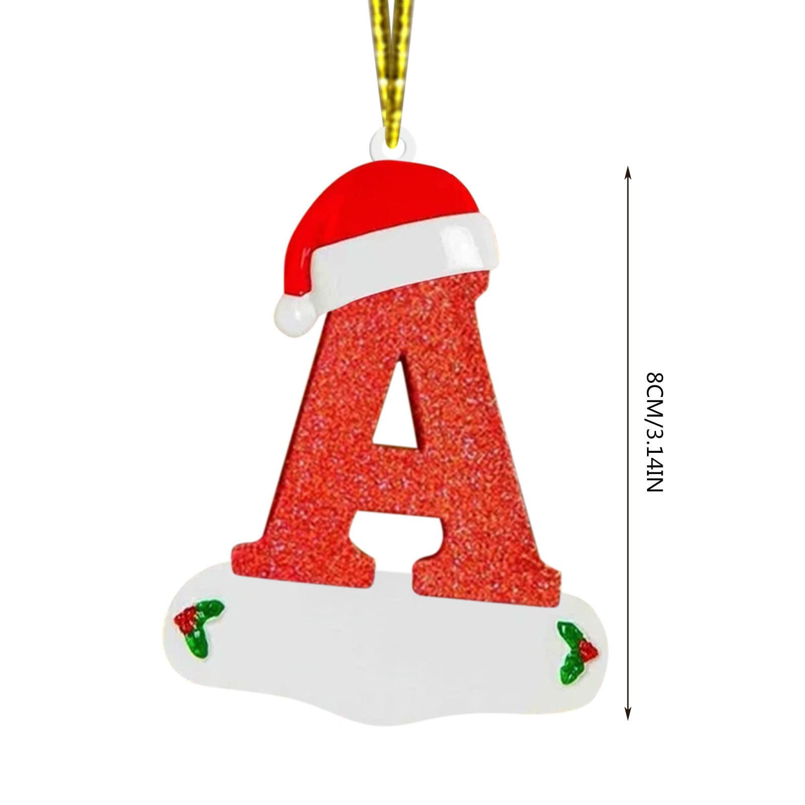 Kiteky Ornaments, Christmas Letter E, Christmas Alphabet Ornaments 26