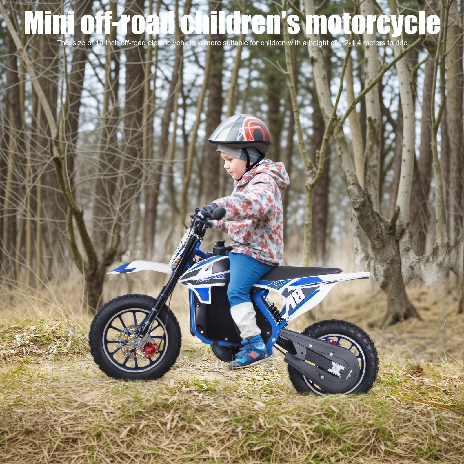 Kitem Kids Motorcycle, 36V 350W Ride on Electric Dirt Bike with ...