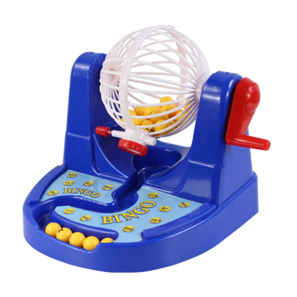 Kitem Lottery Lucky Balls Bingo Game Machine Set Children Desktop ...