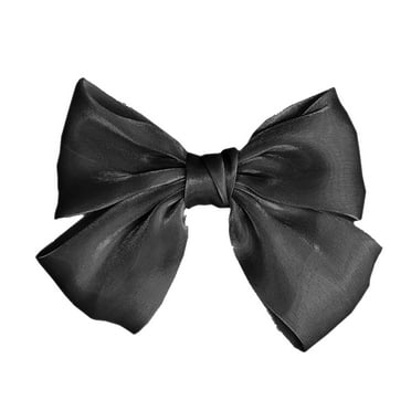 Kitem Ribbon Hairgrip Bow Hairpin Women Girl Hair Clip Barrette Satin Hair Accessory
