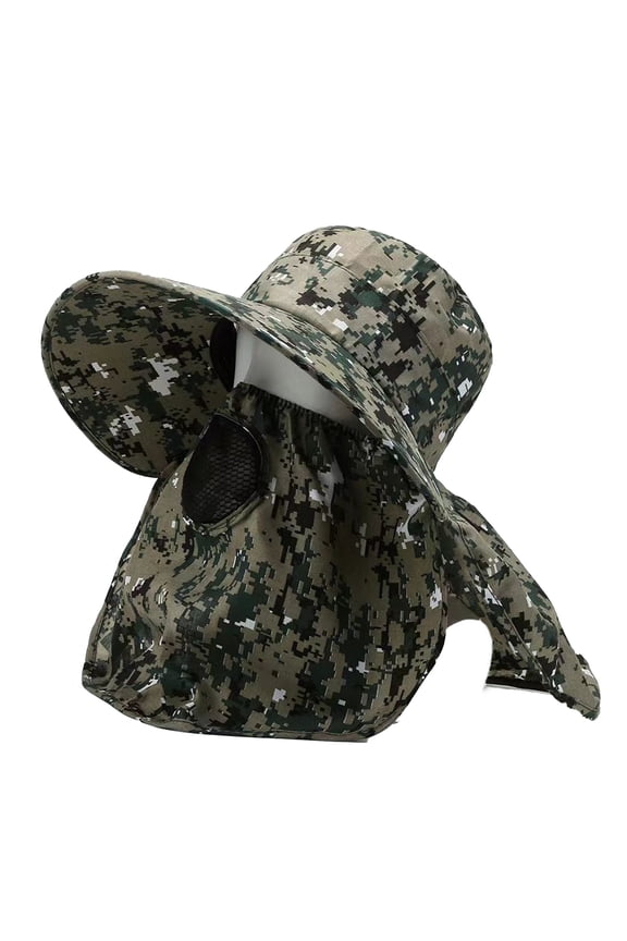Sun Hat Full Face Sunshade Wide Brim Anti UV Sunburn Sun Summer Outdoor Hiking Fishing Tea Picking Hat Man Supply