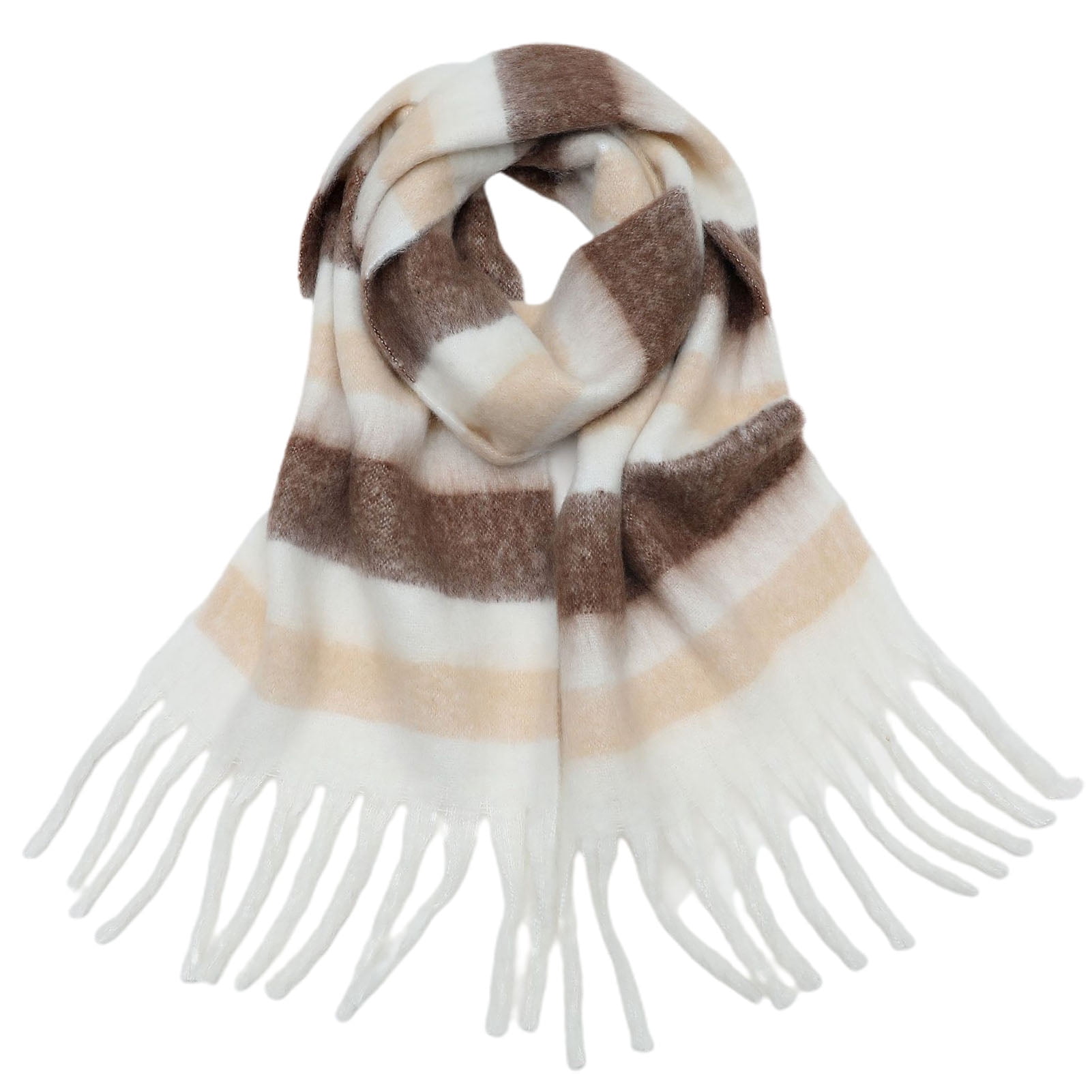 Kitem Women Plaid Scarf Keep Warmth Breathable Accessory Winter ...