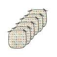 thumbnail image 1 of Kites Chair Seating Cushion Set of 6, Repetitive Pattern of Outdoor Activity Fun Times Print Minimal Design Art Print, Seat Pads for Office with Anti-slip Backing, 16"x16", Multicolor, by Ambesonne, 1 of 7