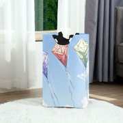Kites Pattern Foldable Laundry Hamper 12.6x11x22.7in with Handles for Bathroom Bedroom Storage