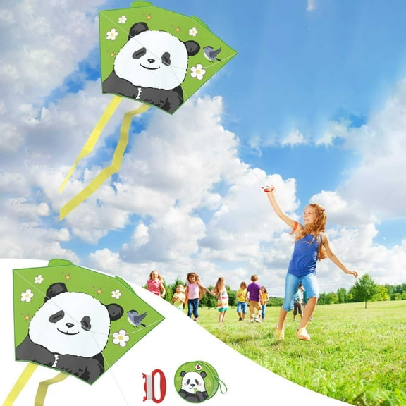 Kites for Outdoor Flying Easy Launch Lightweight Durable Fabric Kites Hanging Decor Family Activity Beach Park Fun