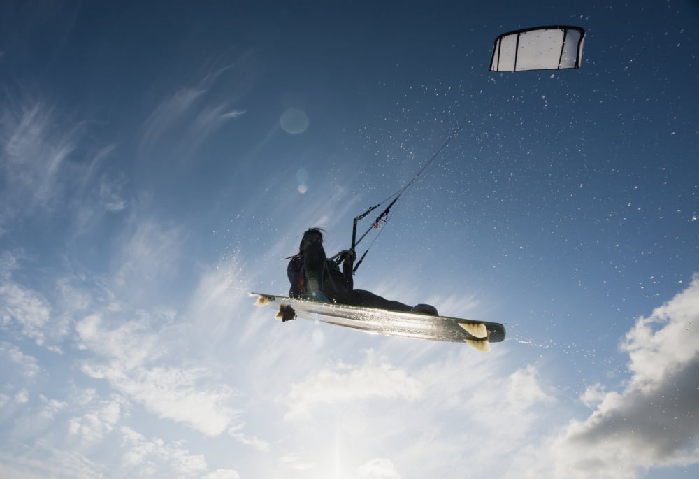 Kitesurfing Tarifa Cadiz Andalusia Spain Canvas Art - Ben Welsh Design Pics (18 x 12)
