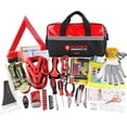 thumbnail image 1 of Kitgo Car Emergency Kit, Premium Roadside Rescue Essentials, Ideal Car Road Safety Kit for Trucks, RVs, etc. (Red), 1 of 8