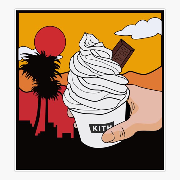 Kith Treats Locale Apparel Vinyl Decal Sticker