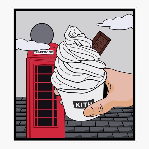 Kith Treats Locale London Apparel Vinyl Decal Sticker