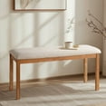 thumbnail image 1 of KithKasa 40in Dining Bench for Indoor Use, End of Bed Bench,Entryway Bench with Soft Padded and Solid Wood Legs for Bedroom, Kitchen, Dining  Room, 1 of 9