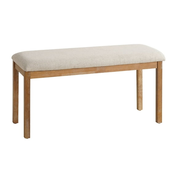 Kithkasa 40"Modern Dining Bench,Wood Entryway Bench with Padded Seat and Wood Leg for Dining Room,Bedroom,Kitchen, Breakfast Nook, Entryway,Beige