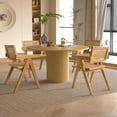 thumbnail image 1 of Kithkasa 40" Round Dining Kitchen Table,Ash Solid Wood,4 to 6 Persons,Natural, 1 of 8