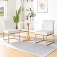 thumbnail image 1 of Kithkasa Velvet Dining Chairs for Dining Room,Upholstered Seat,Gold Base,Set of 2,Beige, 1 of 6