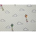 thumbnail image 1 of Kits & Clouds Print Cotton & Polyester Canvas Fabric Cream - per yard, 1 of 6