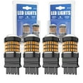 thumbnail image 1 of Kits LED Bulbs for Turn Signal Light 3157 3000k Lights Yellow Combo 8000LM Pack Of 4 30000 Hours Lifespan Plug-N-Play High Power Lamps For Ford Aerostar 1997, 1 of 10