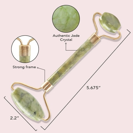 Kitsch 1-Piece Jade Face & Eye Roller for Anti Aging Skin Care