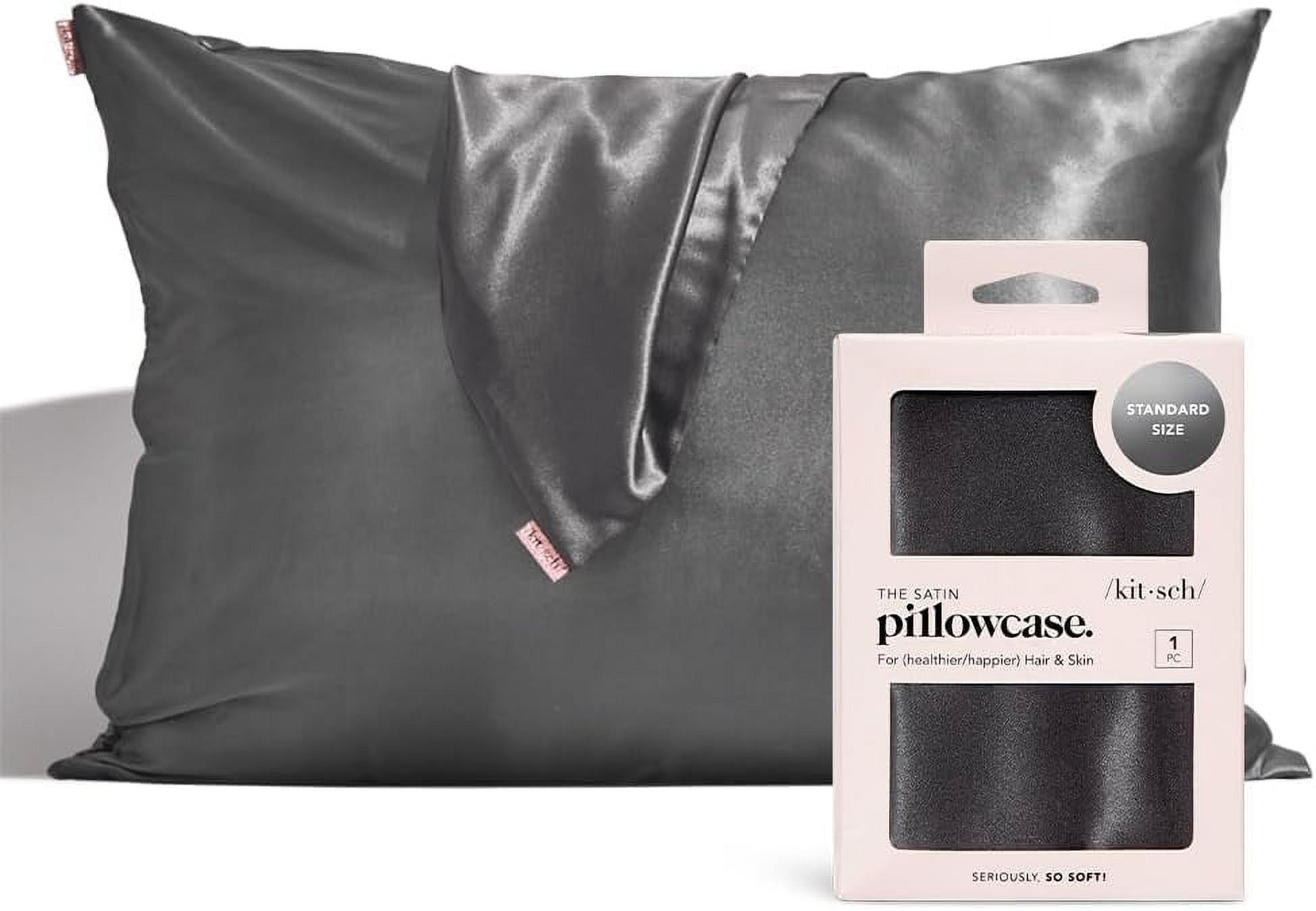 Kitsch Luxury 100 Satin Pillowcase for Soft & Shiny Hair and Healthy