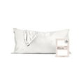 thumbnail image 1 of Kitsch 100% Satin Pillowcase, Silk Pillowcase Cover for Adult, King 36"x19" (Ivory), 1 of 13