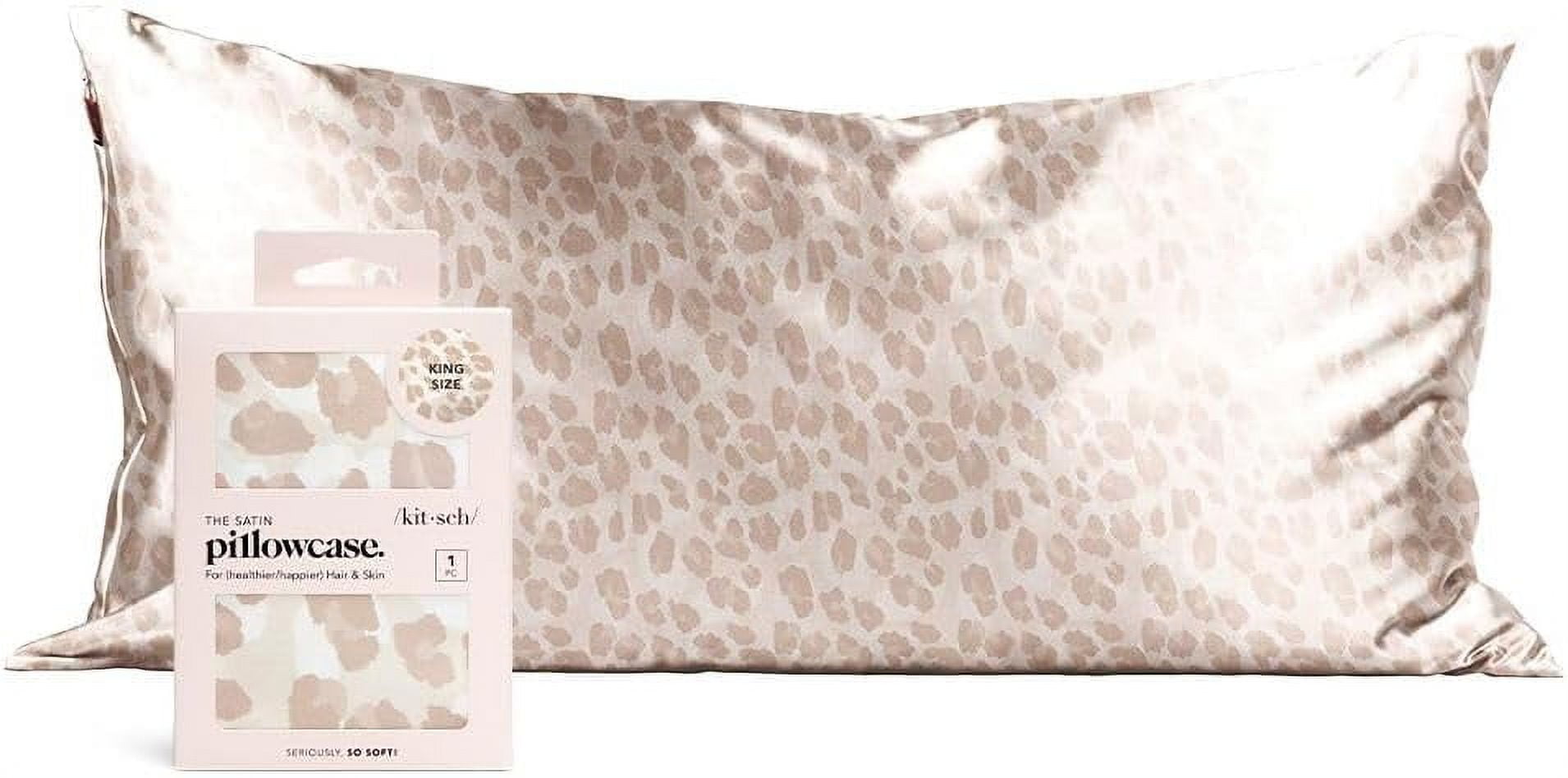 King Size Leopard Print Satin Pillowcase