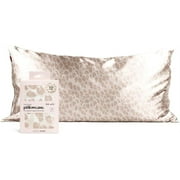 Kitsch 100% Satin Pillowcase, Softer than Silk, Vegan Silk Pillowcase Cover, King Size, Leopard