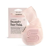Kitsch Bottle-free Beauty Bar Shampoo Bag | Shampoo Bar Pouch for Foaming and Drying (Blush)