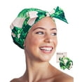 thumbnail image 1 of Kitsch Cleanse Ritual Reusable Plastic Shower Cap, One Size, Palm Leaves (10 Pack), 1 of 16