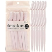 Kitsch Dermaplaning Tool - Face Razors for Women and Men, Eyebrow Trimmer and Face Shaver, Facial Hair Removal, Facial Razors for Women and Men, Dermaplane Razor - 12pc, Terracotta